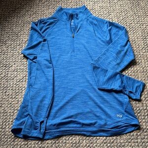 DSG Heathered Royal Blue Quarter-Zip Pullover